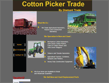 Tablet Screenshot of cottonpickertrade.com